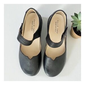 David Tate Sakura black leather Mary Jane comfort shoes 11